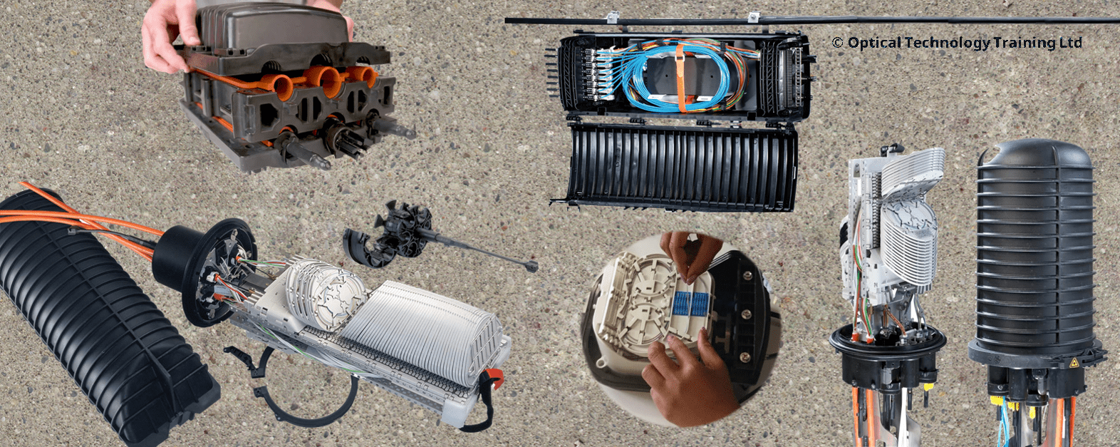 Fibre optic splice closures